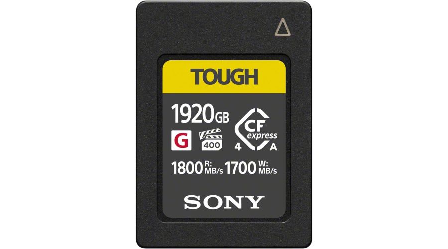 Sony CFexpress  1920 GB Type A Tough G lettura 1800 MB/s e scrittura 1700 MB/s