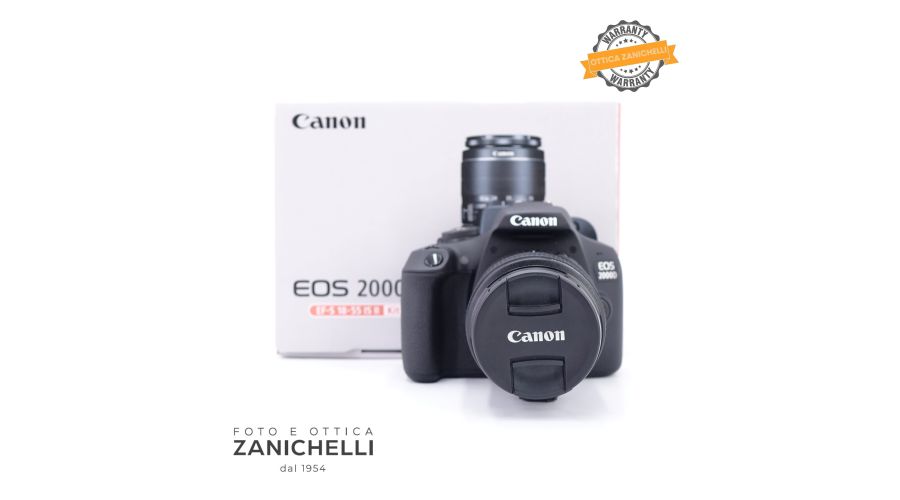Canon EOS 2000D 9111 Scatti + 18-55mm IS II Usato 