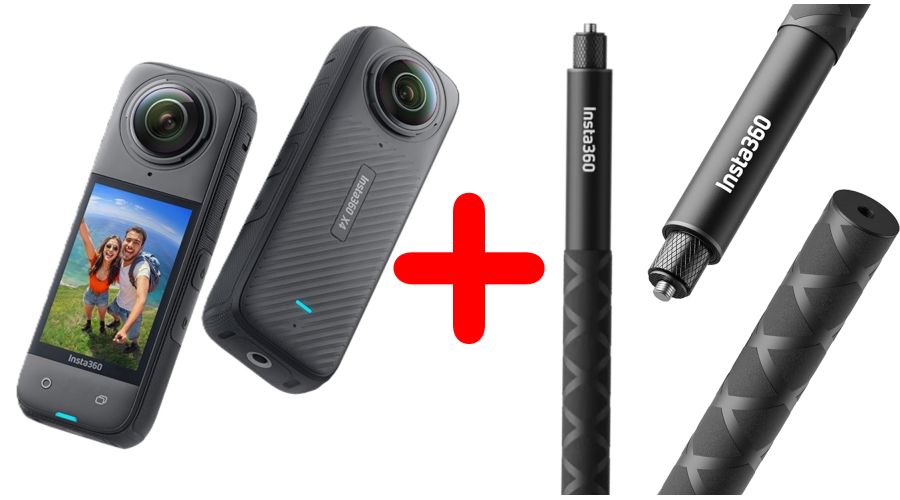 Insta360 X4 + Insta360 Invisible Selfie Stick