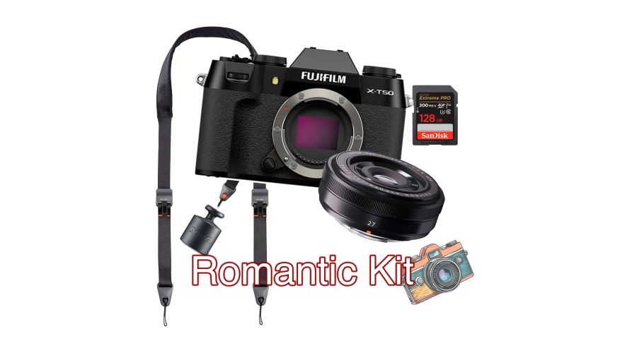 Fujifilm X-T50 + XF 27mm F2.8 + PGYtech Camera Shoulder Strap + Sandisk 128GB SD V30 4K
