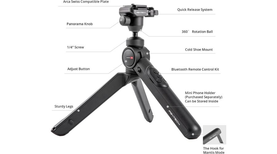 PGYTECH MANTISPOD 2.0 REMOTE CONTROL KIT- foto 4
