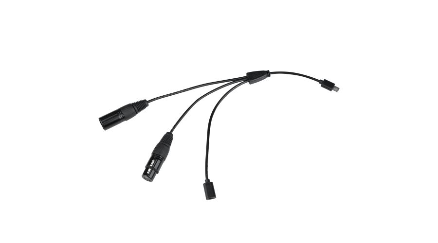 Nanlite CB-DMX-USBC-1/3 cavo splitter o combinatori Splitter per cavo Nero