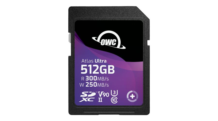 OWC 512GB Atlas Ultra SDXC UHS-II V90 R300 MB/s W2)