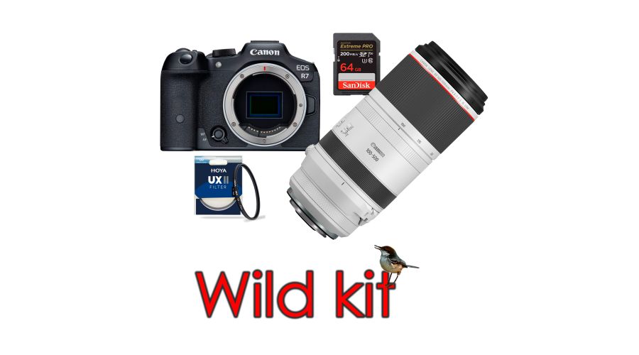 Canon EOS R7 + RF 100-500mm f4.5-7.1L IS + SD 64gb + Filter 