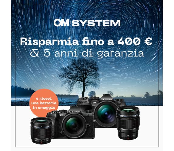 OM System BRIGHTS NIGHTS CASHBACK 2026 promozione