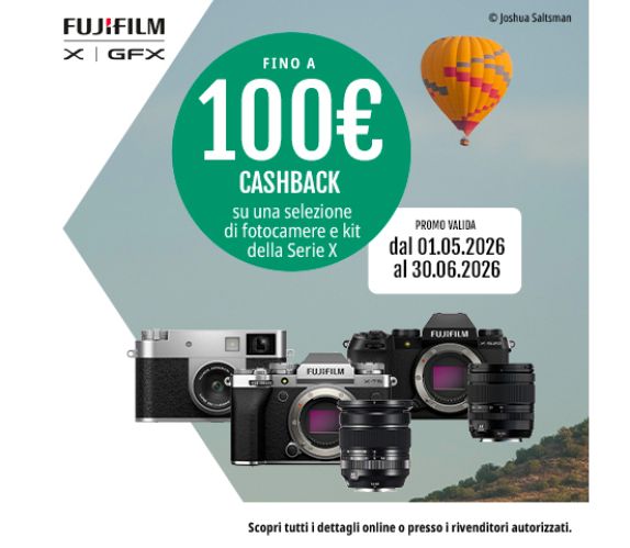 Fujifilm Summer Cashback 2026 promozione