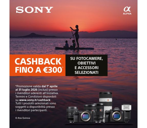 Sony Cashback Summer Edition 2026 promozione