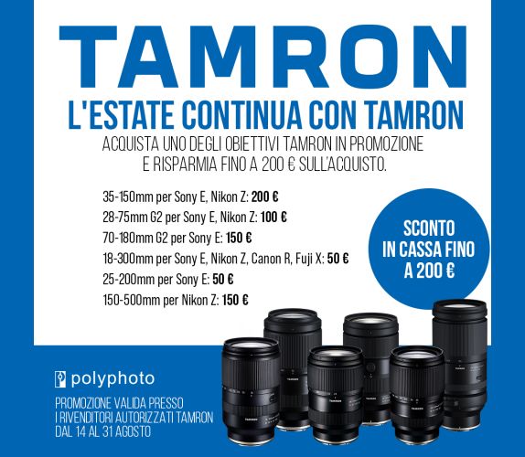 Tamron L'estate continua promozione